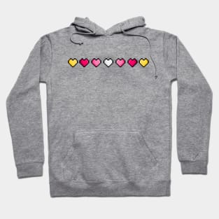 Pixel Pride Hearts Hoodie